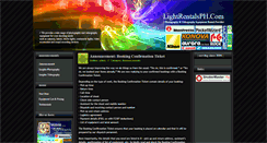 Desktop Screenshot of lightrentalsph.com